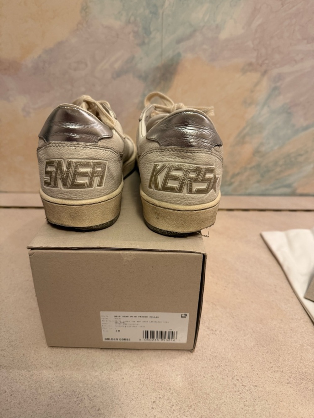 Golden Goose ball star Sneakers with Silver Star 38 - Picture 8 of 14